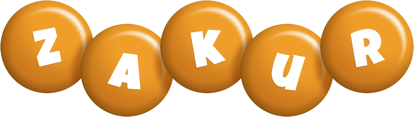 Zakur candy-orange logo