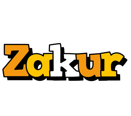 Zakur cartoon logo