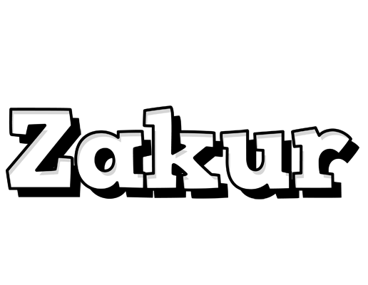 Zakur snowing logo