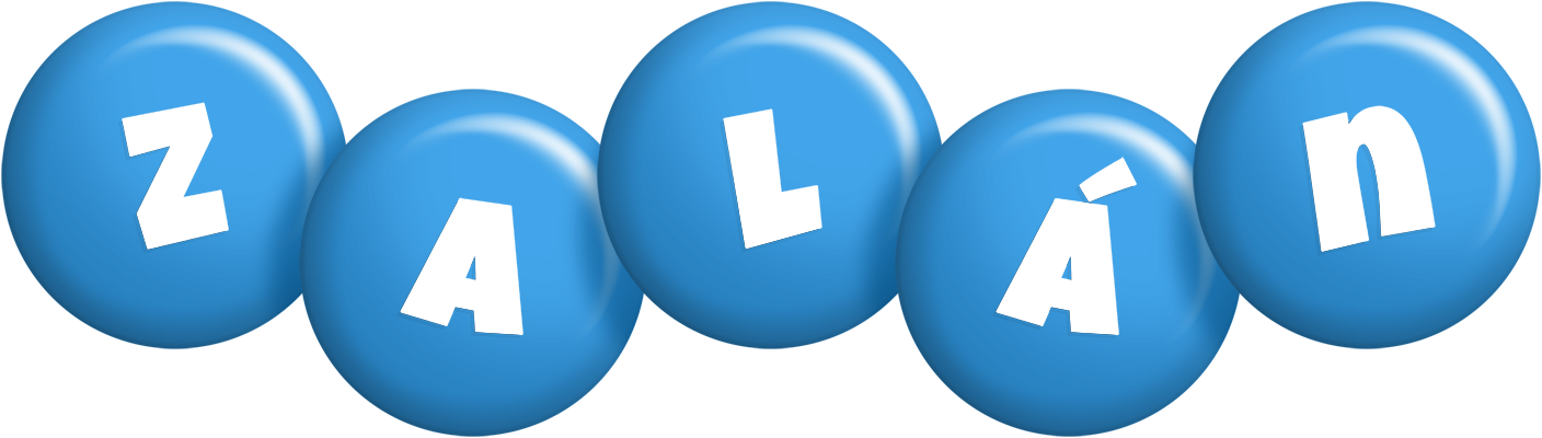 Zalán candy-blue logo