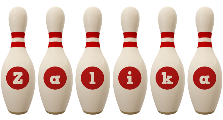 Zalika bowling-pin logo