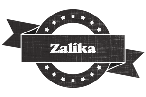 Zalika grunge logo