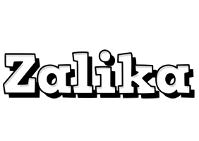 Zalika snowing logo