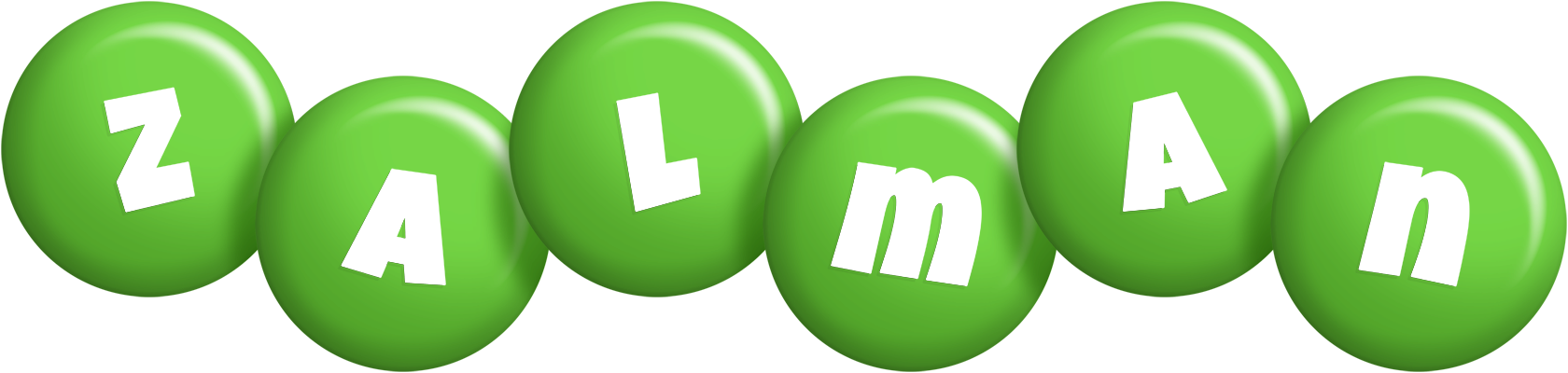 Zalman candy-green logo