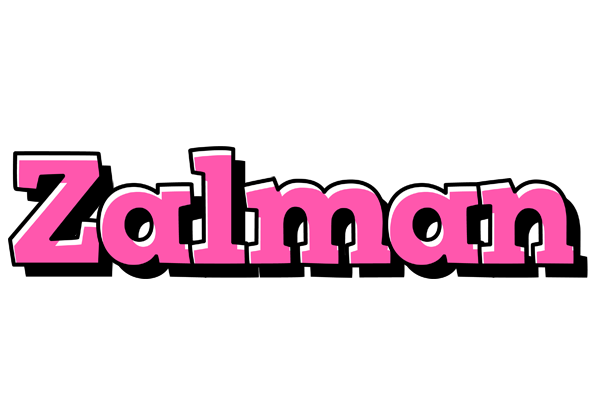 Zalman girlish logo