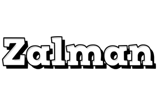 Zalman snowing logo