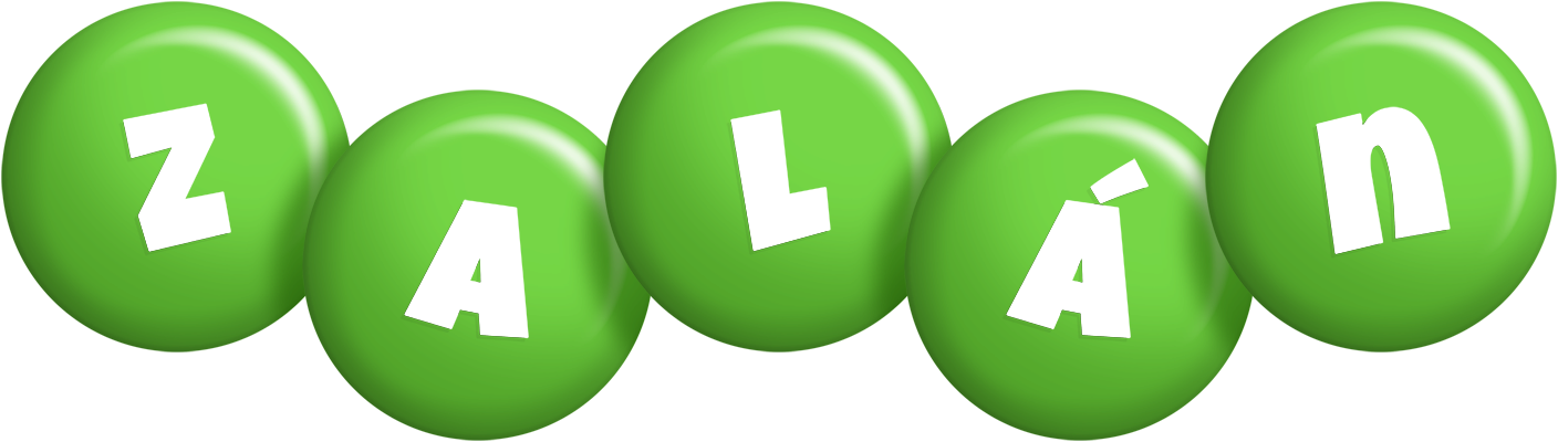 Zalán candy-green logo