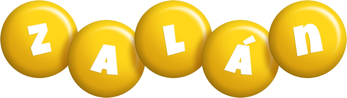 Zalán candy-yellow logo