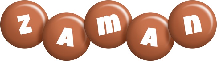 Zaman candy-brown logo