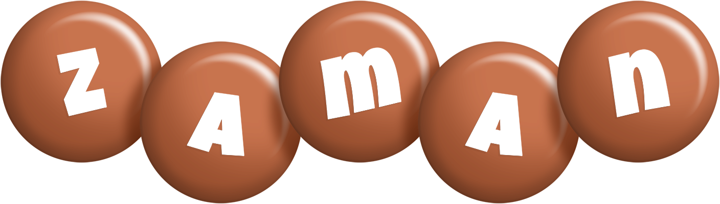 Zaman candy-brown logo