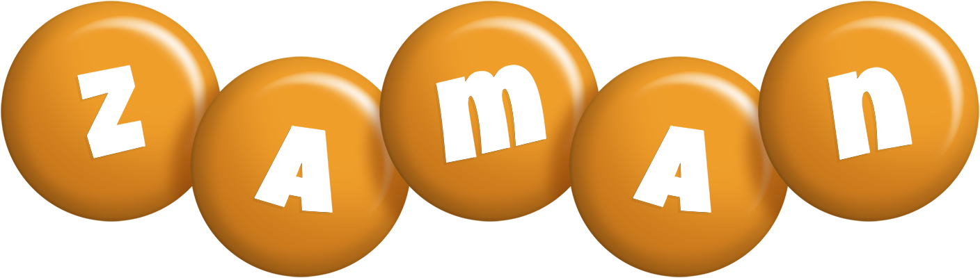 Zaman candy-orange logo