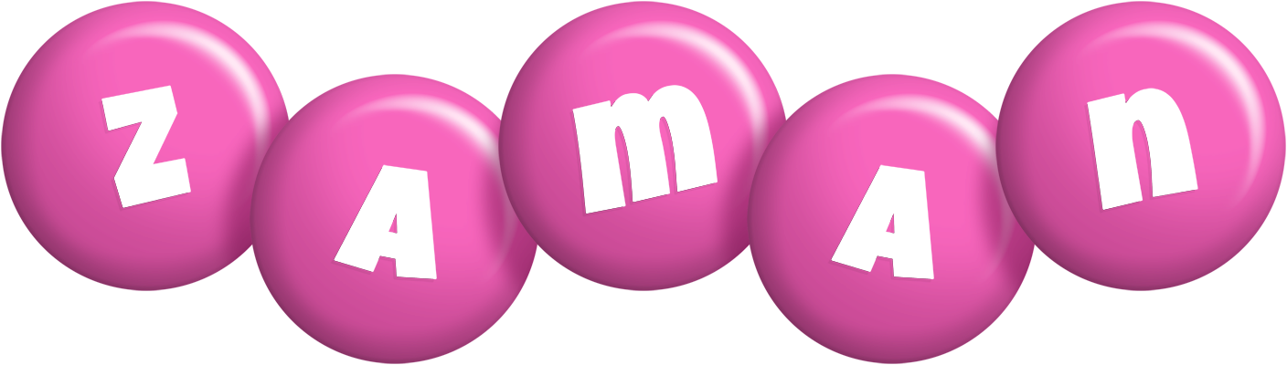 Zaman candy-pink logo
