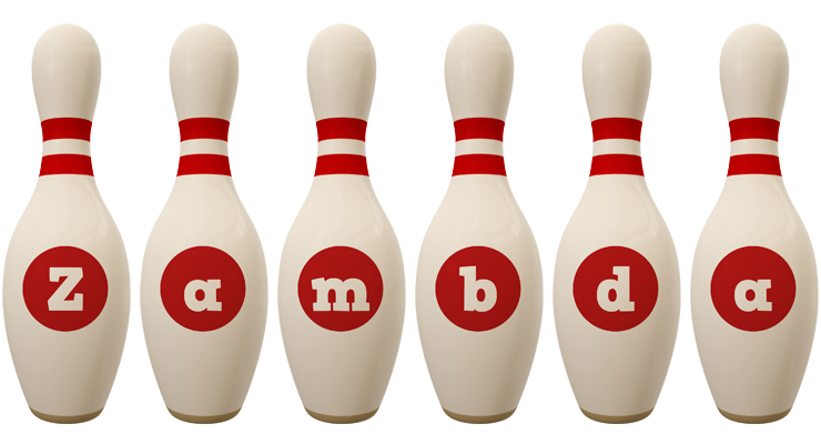 Zambda bowling-pin logo