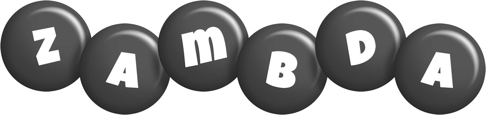 Zambda candy-black logo