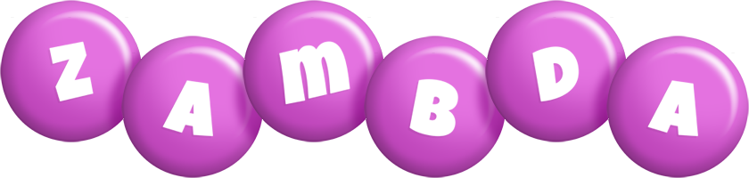 Zambda candy-purple logo