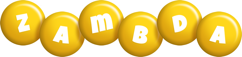 Zambda candy-yellow logo