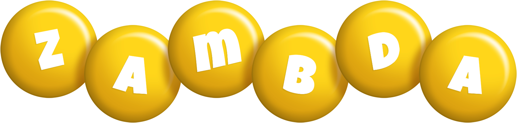 Zambda candy-yellow logo