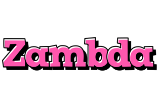 Zambda girlish logo