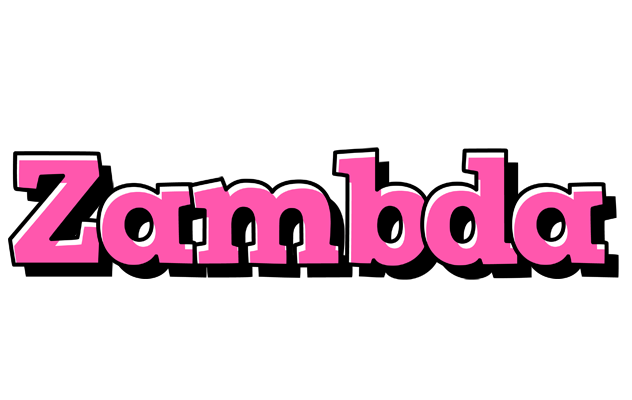 Zambda girlish logo