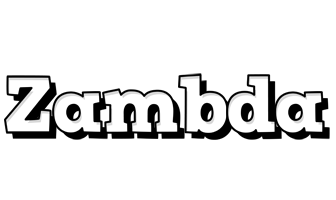 Zambda snowing logo