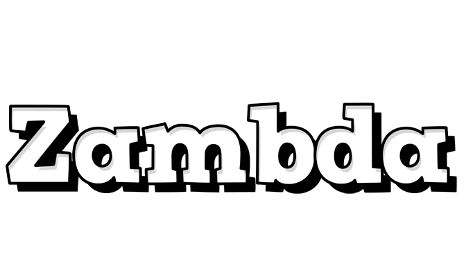 Zambda snowing logo