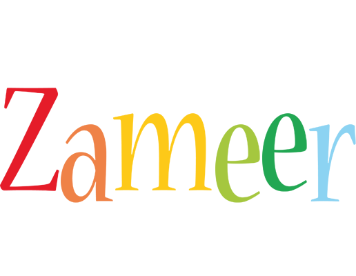 Zameer birthday logo