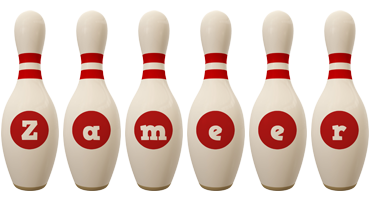 Zameer bowling-pin logo