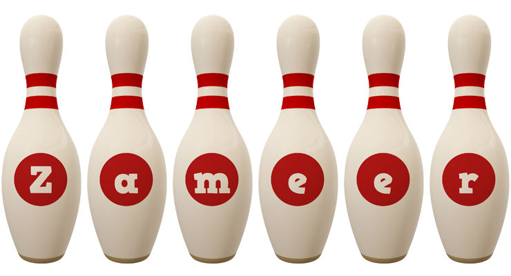 Zameer bowling-pin logo