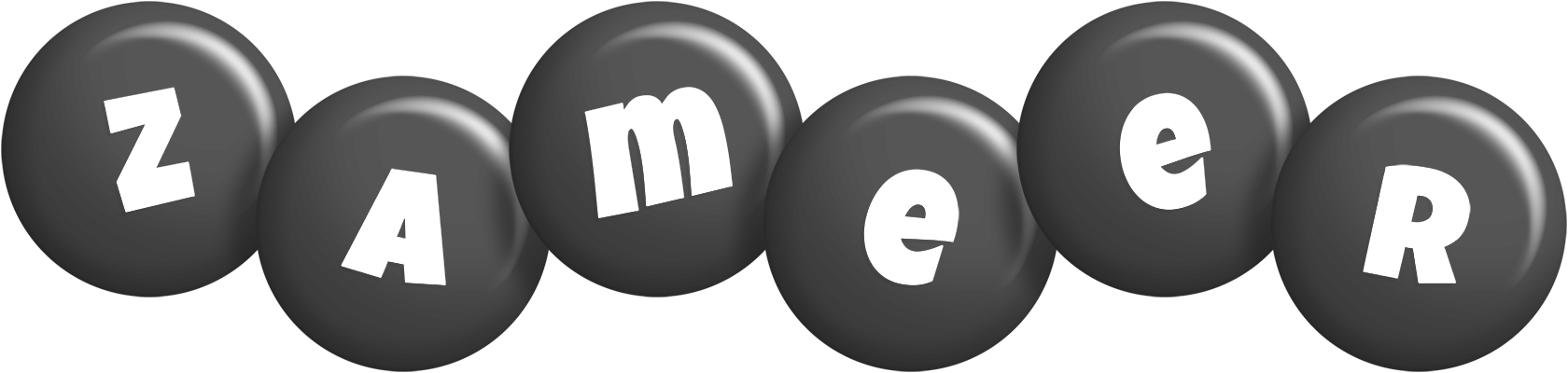Zameer candy-black logo