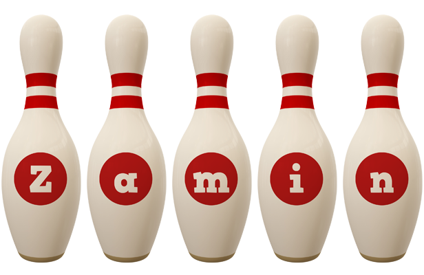 Zamin bowling-pin logo