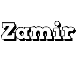 Zamir snowing logo