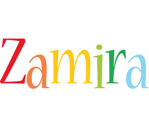 Zamira birthday logo