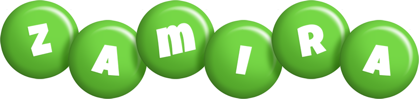 Zamira candy-green logo