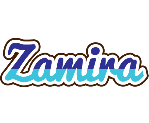 Zamira raining logo