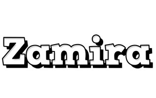 Zamira snowing logo