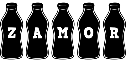 Zamor bottle logo