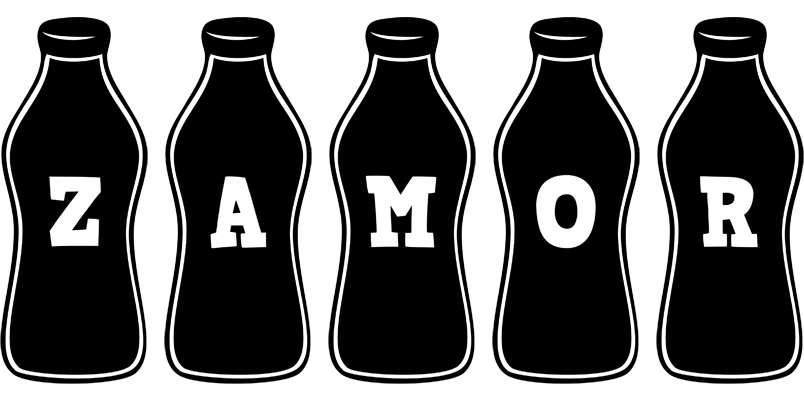 Zamor bottle logo