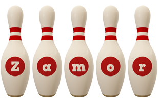 Zamor bowling-pin logo
