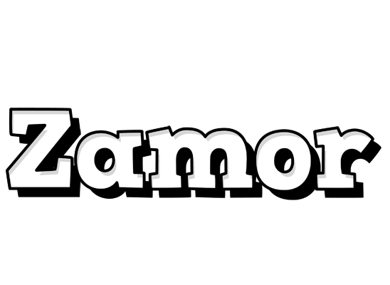 Zamor snowing logo