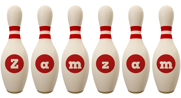 Zamzam bowling-pin logo