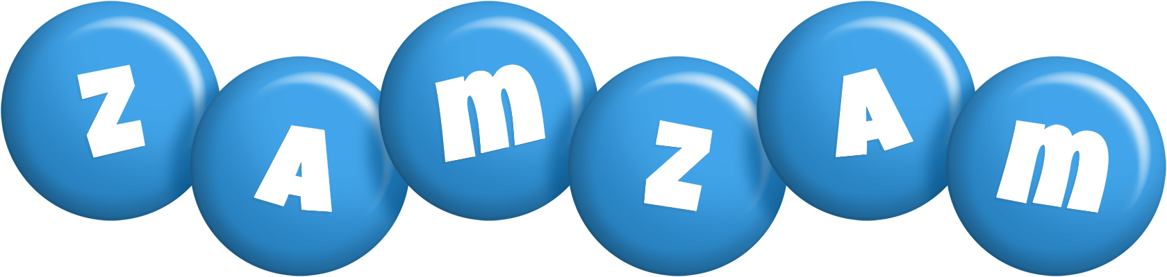 Zamzam candy-blue logo