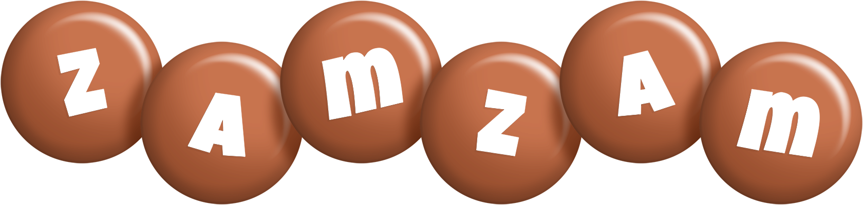 Zamzam candy-brown logo