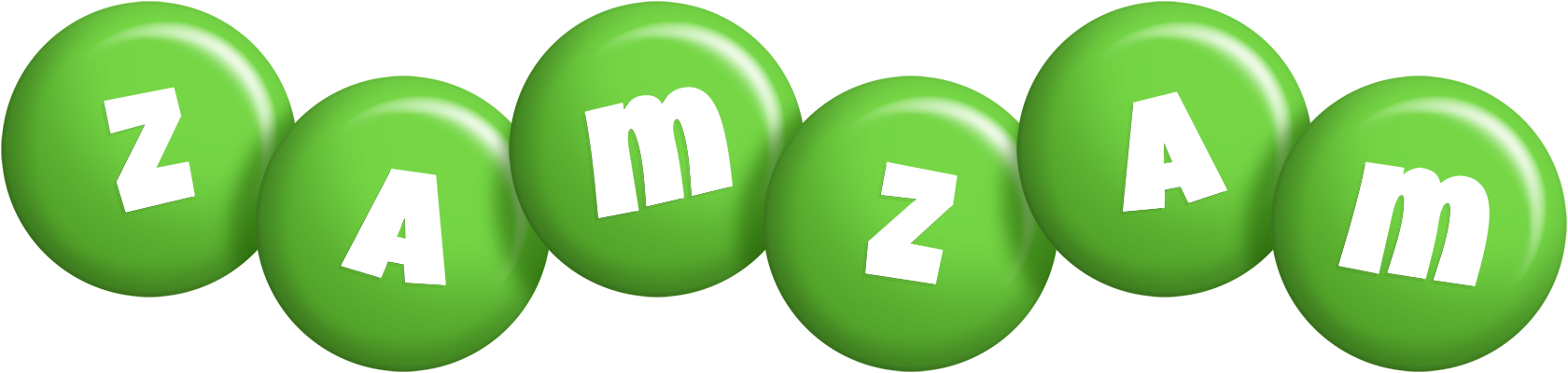 Zamzam candy-green logo