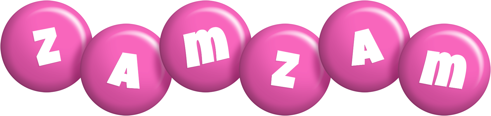 Zamzam candy-pink logo