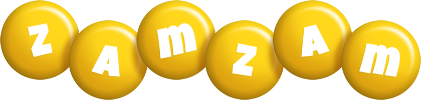 Zamzam candy-yellow logo