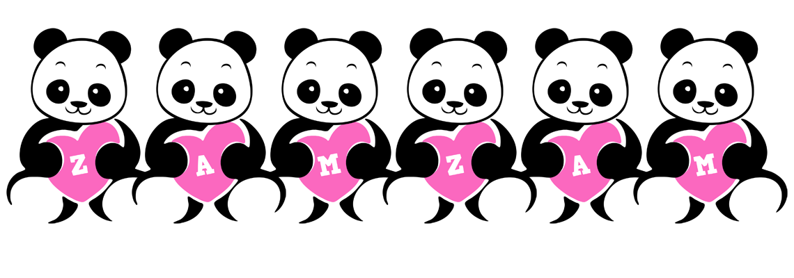Zamzam love-panda logo