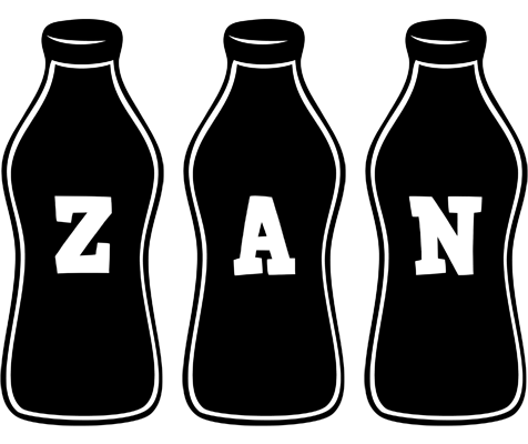 Zan bottle logo