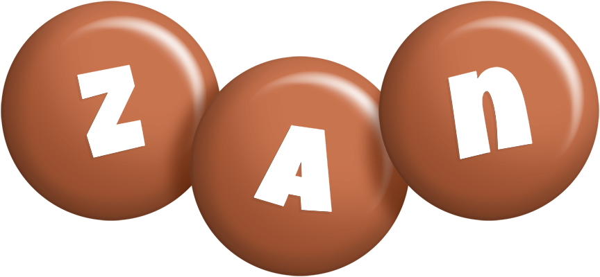 Zan candy-brown logo