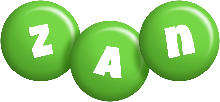 Zan candy-green logo