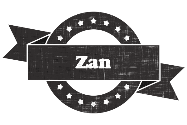 Zan grunge logo